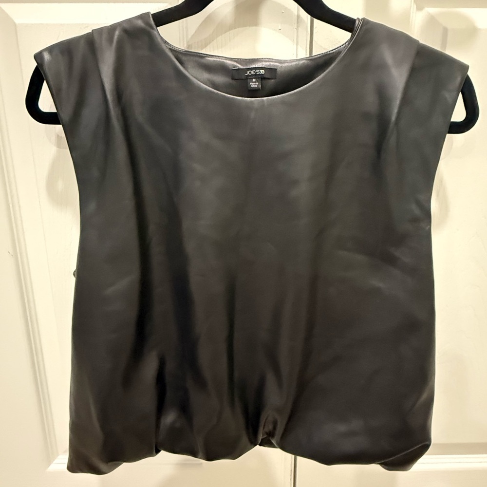 Joe's Jeans Black Sleeveless Blouse